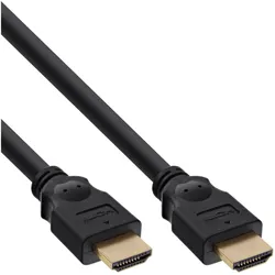 InLine HDMI Kabel - HDMI-High Speed - ST / ST - verg. Kontakte - schwarz - 2m