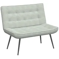 VidaXL Sitzbank Hellgrau 110x74x84 cm Samt