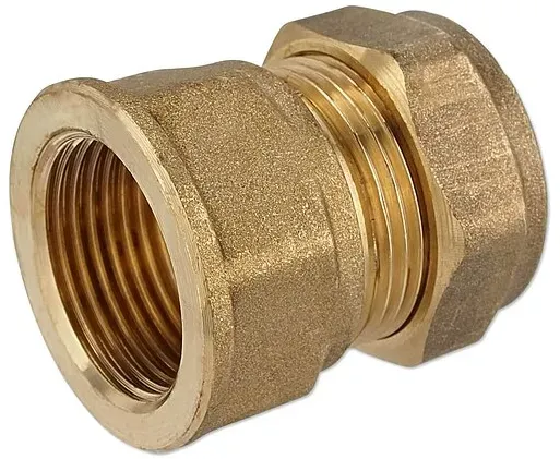 Klemmverschraubung für Kupferrohre - gerade 18 mm x 1/2'' IG für Heizung und Trinkwasser
