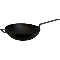 RONNEBY BRUK Ultra Light Professional Wok-Pfanne, Ø 32 cm, mit Schmiedeeisengriffen",