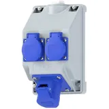 PC ELECTRIC 16081352 Steckdosen-Verteiler Grau, Blau