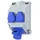 PC ELECTRIC 16081352 Steckdosen-Verteiler Grau, Blau