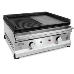 RomuxRomux® - Plancha Bügeleisen Elektrisch Halbgeschlitzt 50 cm Tischplatte Industrielle Kochplatte für das Gastgewerbe - Schnelles Aufheizen