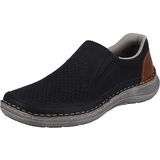 RIEKER Herren 03079 Slipper, blau, 45 EU