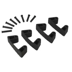 Vikan 4 x Gummiclips, 8 x Stifte 10199 , Farbe: schwarz
