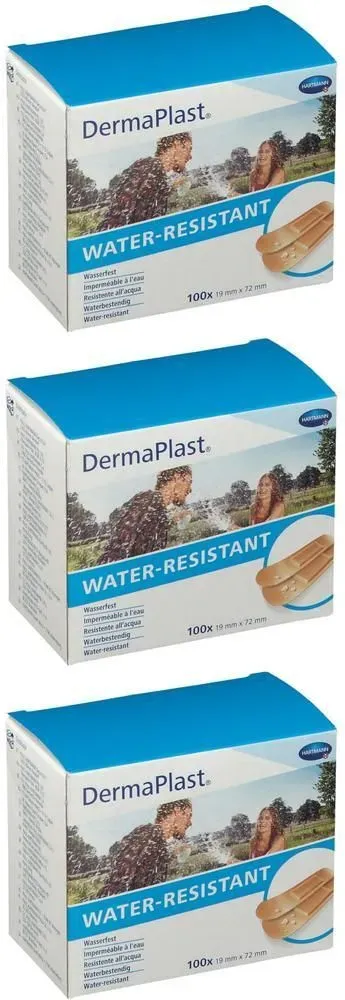 Hartmann Dermaplast Water-Resistant 19x72mm 3x100 St Pleister