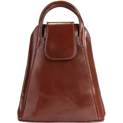 Cityrucksack »FATA BUONA«, echt Leder, Made in Italy, Gr. B/H/T: 29 cm x 25 cm x 9 cm, braun, , 244935-0