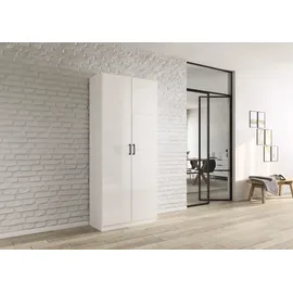 Rauch MINOSA Mehrzweckschrank 91 x 210 x 41 cm Alpinweiß/Hochglanz Weiß