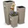 DEUBA Blumentopf 3er Set 30 x 30 x 30 cm Creme