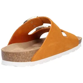ROHDE Pantolette Velours Leder zwei Schnallen Komfortweite Alba 5590, Größe:37 EU, Farbe:Orange - Orange - 37