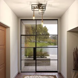 LUCANDE Andrik Deckenleuchte 3-fl., Hanfseile