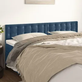 vidaXL Kopfteile 2 Stk. Dunkelblau 80x5x78/88 cm Samt