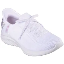 SKECHERS Slip-On Sneaker ULTRA FLEX 3.0-SHINING GLITZ Komfortschuh, Slipper, Sneaker mit coolen Glitzer-Nieten, Gr. 38, weiß, EU - 38 EU