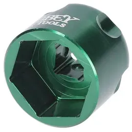 Abbey Bike Tools Werkzeug für Federgabel Top-Caps 26 mm Grün