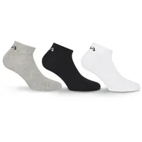 Fila Unisex Invisible Plain Sneakersocken 3er Pack Bunt 35-38