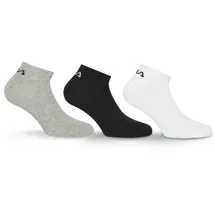 Fila Unisex Invisible Plain Sneakersocken 3er Pack Bunt 35-38