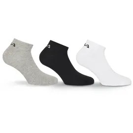Fila Unisex Invisible Plain Sneakersocken 3er Pack Bunt 35-38