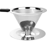 fortuneville Edelstahl Kaffeefilter für bis zu 4 Tassen