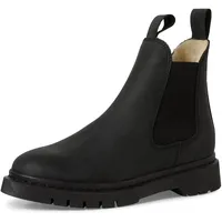 TAMARIS Damen Warmfutter Stiefel Leder Blockabsatz Wechselfußbett; BLACK, EU