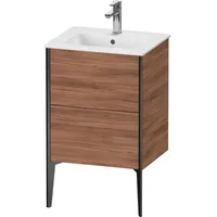 Duravit XViu Waschtisch-Unterschrank XV44590B279 51x42x59,4cm, 2 Auszüge, stehend, schwarz