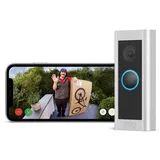 Ring Türklingel mit Kamera Video Doorbell Pro 2 Hardwired (Festverdrahtet, Nickel matt, 1536p HD, 2,2 x 4,9 x 11,4 cm, Smarte Steuerung: App)