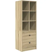 VidaXL Sonoma-Eiche Regal Sonoma-Eiche MDF Groß Regal Rechteckig