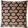 Mendler Deko-Kissen Kreise 45 x 45 cm Braun Schwarz