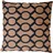 Mendler Deko-Kissen Kreise 45 x 45 cm Braun Schwarz