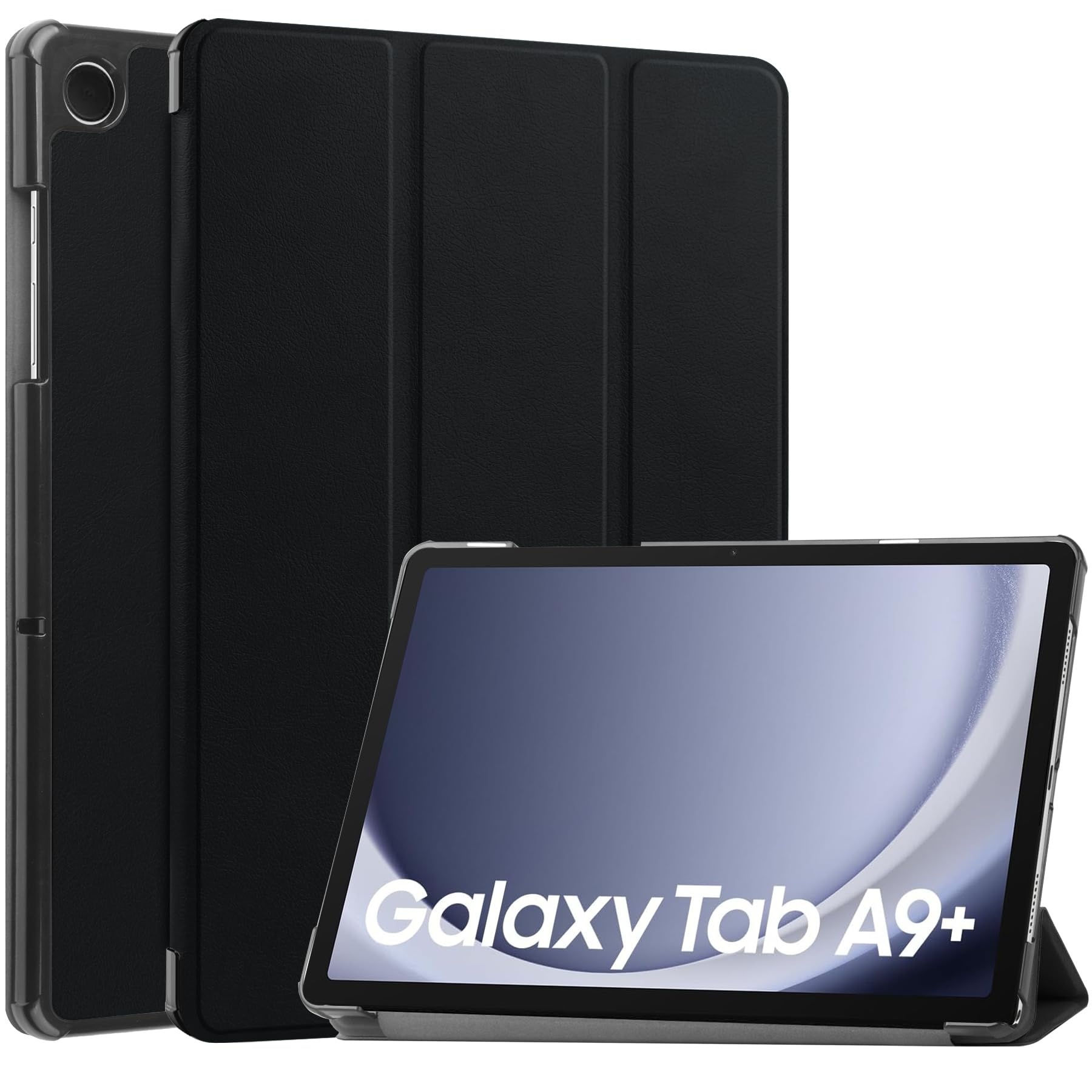 Vakarey für Samsung Galaxy Tab A9 Plus Hülle,für Samsung Tab A9 Plus Hülle 2023 SM-X210/SM-X216,Schwarz