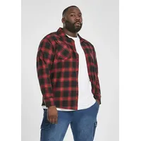 URBAN CLASSICS Hemd Black / Red XS