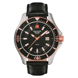 Swiss Alpine Military Analog Leder 40 mm 7040.1557SAM