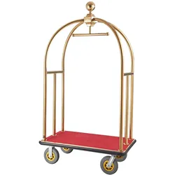 VEVOR Hotelgepäckwagen 680kg Pagenwagen Hotelwagen Kofferwagen 1080x640x1920mm