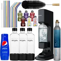 SPINEL SODA BubbleOn KOHLENSTOFFGERÄT 3 FLASCHEN SODASTREAM PEPSI + ZUBEHÖR