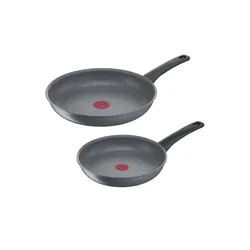 Tefal 2er-Pfannenset  Healthy Chef , grau , Aluminium