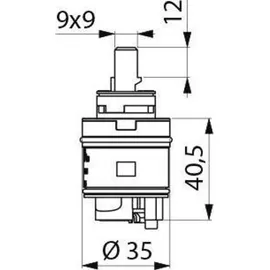 Delabie D35 Keramikkartusche