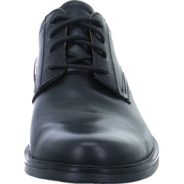 CLARKS Un Aldric Lace Derbys, Schwarzes Leder, 43 EU Weit