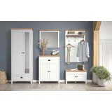 Home Affaire Garderoben-Set Vienna, (5 St.), Set bestehend aus: Schrank, Kommode, Schuhbank, Spiegel und Paneel