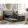 MKS Meble Boxspringbett mit LED Kopfteil und Topper - GOLD-5-KING - 180x200cm - Dunkelgrau - Hart (H4) - Dunkelgrau