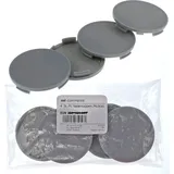4X 64 mm Nabenkappen Felgen Deckel Kappen Grau Flach für Alutec Rial Anzio
