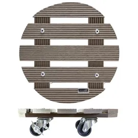 Wagner Pflanzenroller WPC Ø 29 x 7,5 cm taupe