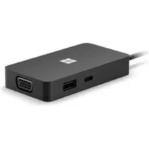 Microsoft Surface USB-C Travel Hub for business (USB-C, 1 Port), Dockingstation - USB Hub, Schwarz,