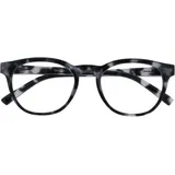 OPULIZE BLU Blaulichtfilter Lesebrille für Damen Herren, Blendfreie UV400-Schutz Federscharnier Anti-Müdigkeit, Runder Rahmen, Computerbrillen Gaming, Grau Schildpatt +1,00