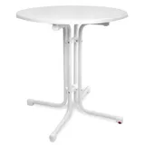 Beautissu Bistrotisch Ø 70 cm weiß