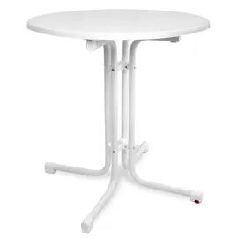 Beautissu Bistrotisch Ø 70 cm weiß