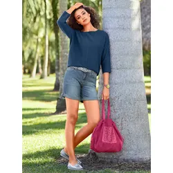 heine Strickpullover »Oversized Pullover« heine jeansblau 34