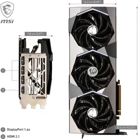 MSI GeForce RTX 4090 Suprim X 24G 24 GB GDDR6X V510-001R