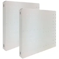 Proregal Memoboard Doppelpack Metal perforiert | HxBxT 30x30x3,5cm |