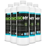 BIOHY Rohrreiniger (6x1l Flasche) | EXTRA STARK | flüssiger Abflussreiniger | Geruchsneutral | für Verstopfungen