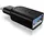 Icy Box USB-C auf USB-A Adapter Schwarz