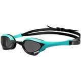 ARENA Unisex Cobra Ultra Swipe Racing Swim Goggles for Men and Women Swipe Anti-Fog Technology Polycarbonate Non-Mirror Lens, Smoke/Peacock